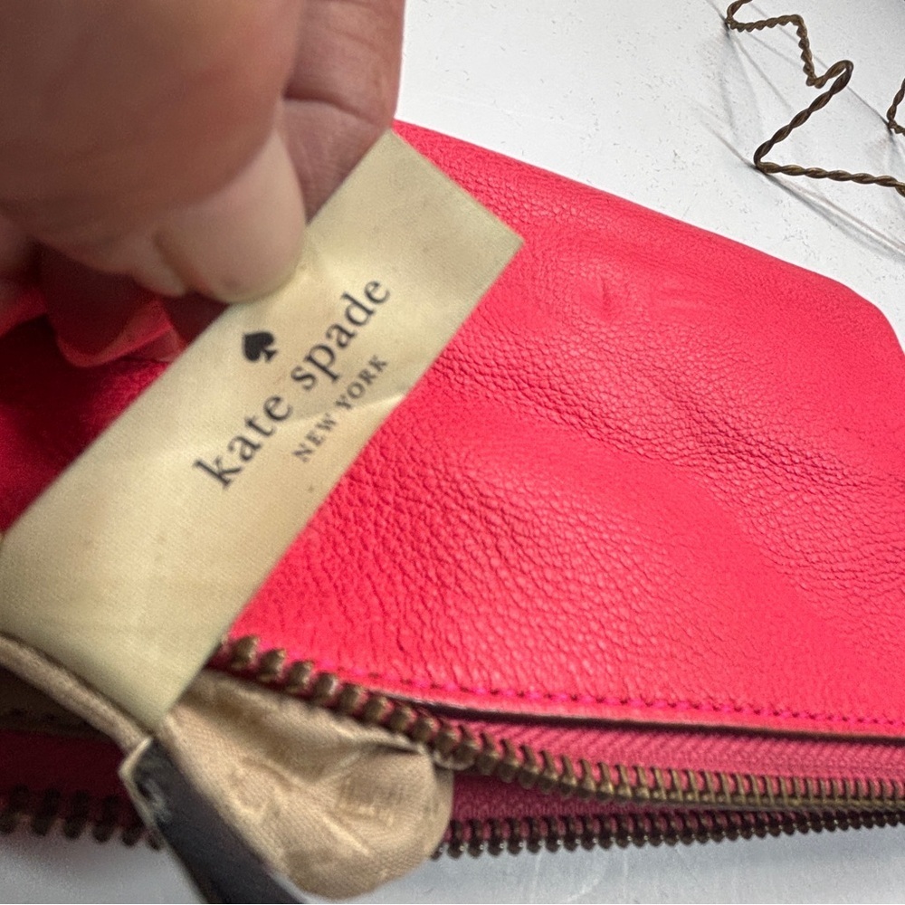 Kate Spade New York Pink Wallet Wristlet Pink Spring Summer Minimalist - Picture 6 of 14